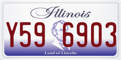 IL license plate Y596903