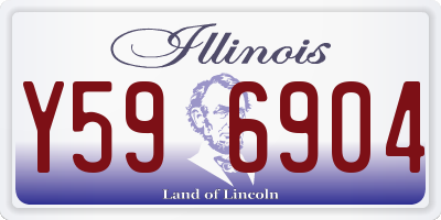 IL license plate Y596904