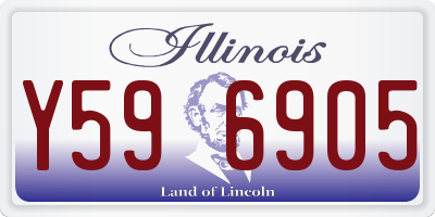 IL license plate Y596905