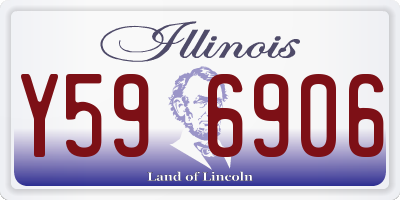 IL license plate Y596906