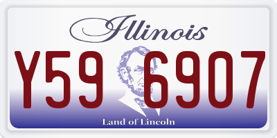 IL license plate Y596907