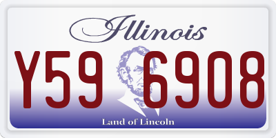 IL license plate Y596908