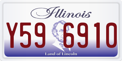 IL license plate Y596910