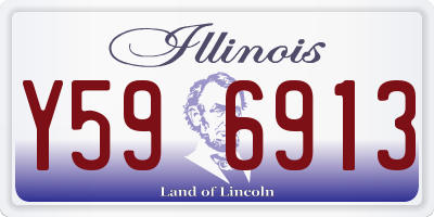 IL license plate Y596913