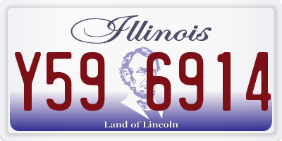 IL license plate Y596914