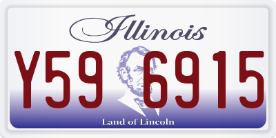 IL license plate Y596915