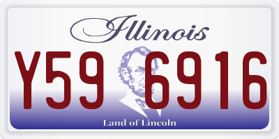 IL license plate Y596916