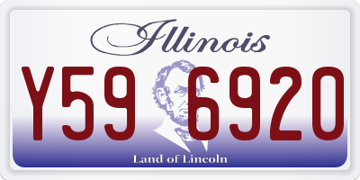 IL license plate Y596920