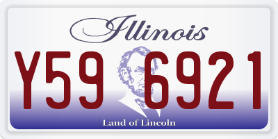IL license plate Y596921