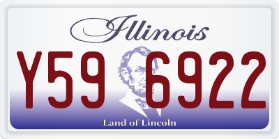 IL license plate Y596922