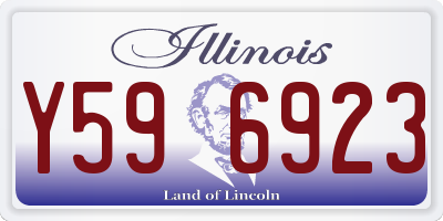 IL license plate Y596923