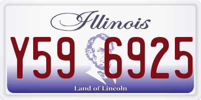 IL license plate Y596925