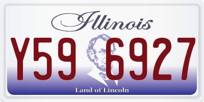 IL license plate Y596927