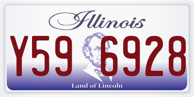 IL license plate Y596928