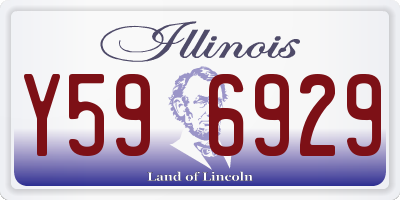 IL license plate Y596929