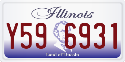 IL license plate Y596931