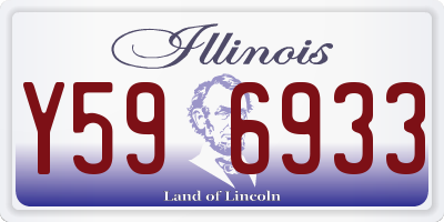IL license plate Y596933