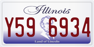 IL license plate Y596934