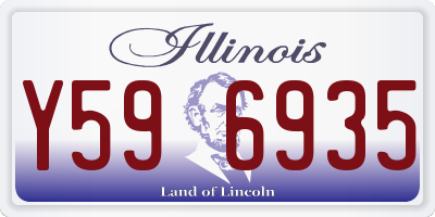 IL license plate Y596935