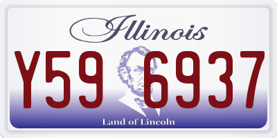 IL license plate Y596937