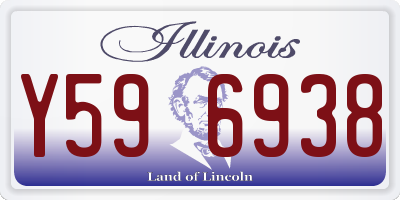 IL license plate Y596938