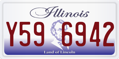 IL license plate Y596942