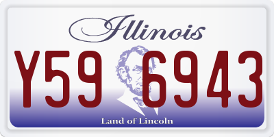 IL license plate Y596943