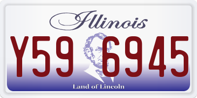 IL license plate Y596945