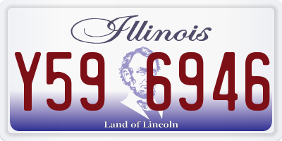 IL license plate Y596946