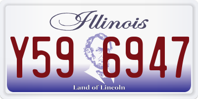 IL license plate Y596947