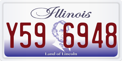 IL license plate Y596948