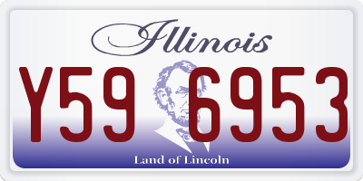 IL license plate Y596953