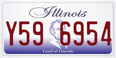 IL license plate Y596954