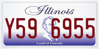 IL license plate Y596955