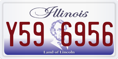 IL license plate Y596956