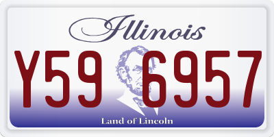 IL license plate Y596957