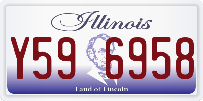 IL license plate Y596958