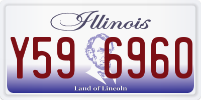 IL license plate Y596960