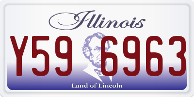 IL license plate Y596963