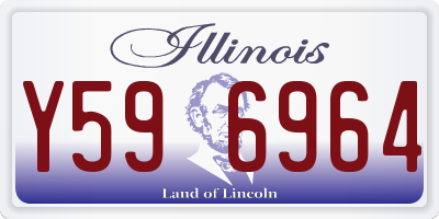 IL license plate Y596964