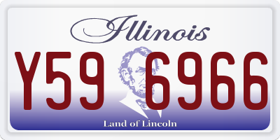 IL license plate Y596966