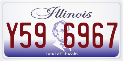 IL license plate Y596967