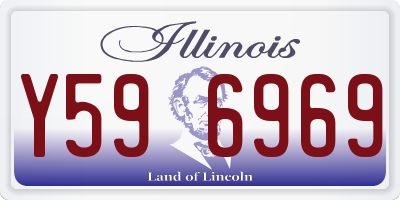 IL license plate Y596969