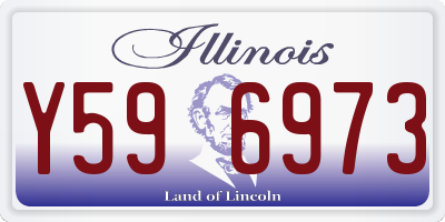 IL license plate Y596973
