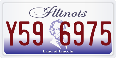IL license plate Y596975