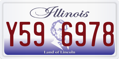 IL license plate Y596978