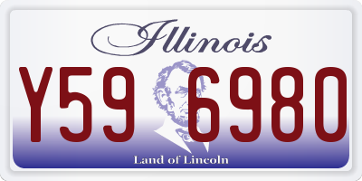 IL license plate Y596980