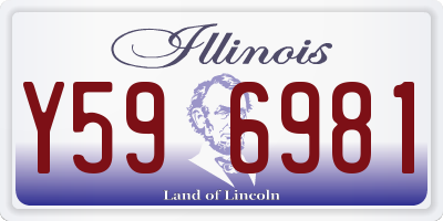IL license plate Y596981
