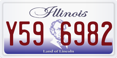 IL license plate Y596982