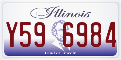 IL license plate Y596984
